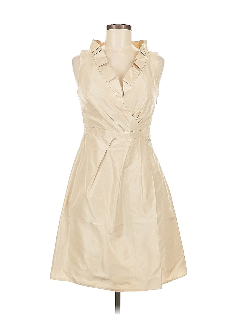 Pre-owned J.crew Collection Cocktail Dress In Brown