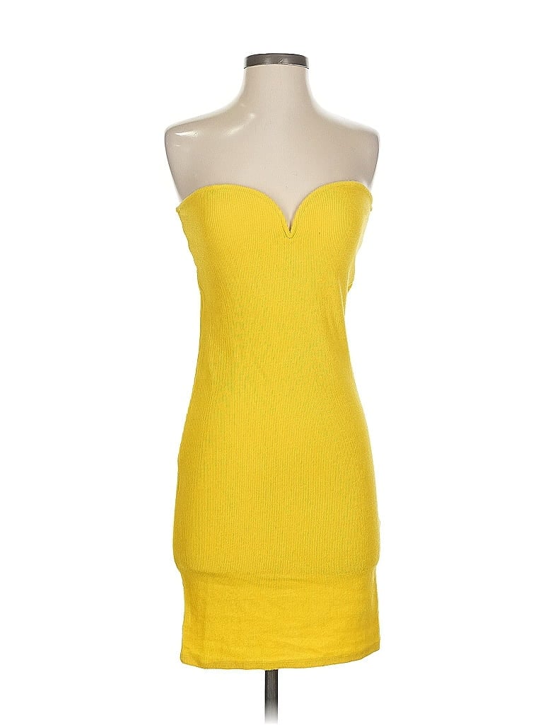 Pre-owned H&m Cocktail Dress In Yellow