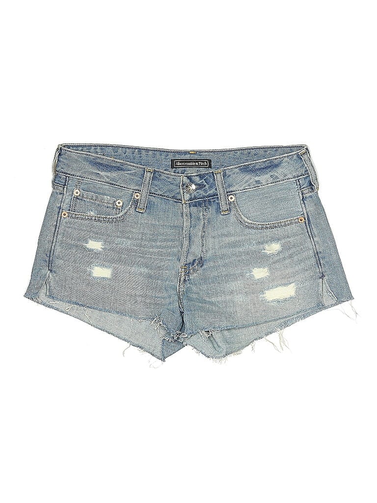 Pre-owned Abercrombie & Fitch Denim Shorts In Blue