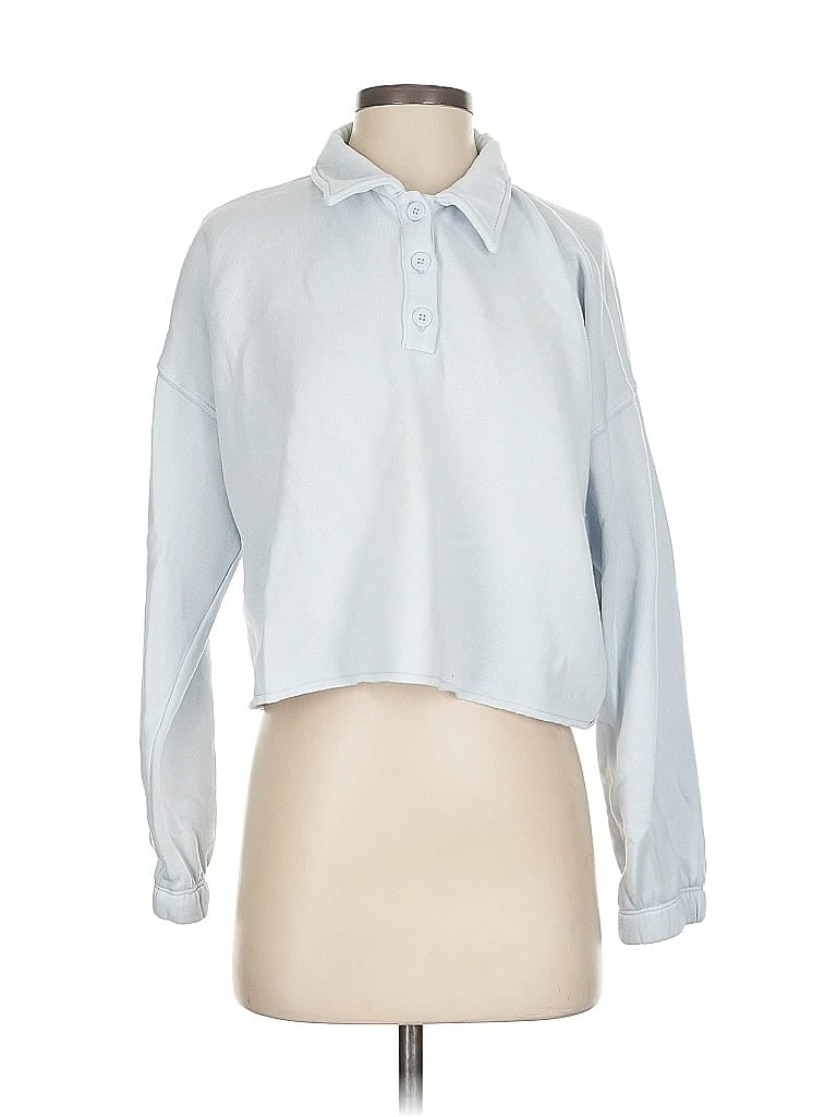 AERIE Pre-owned Long Sleeve Blouse In Blue