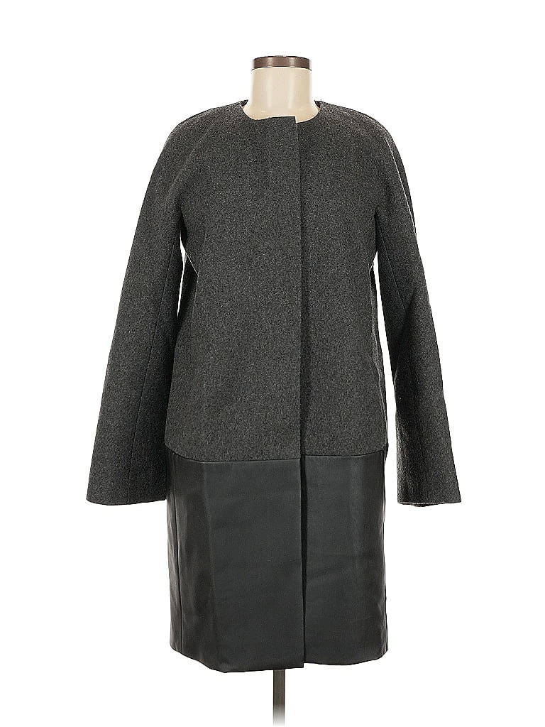 Pre-owned J.crew Factory Store Coat In Gray