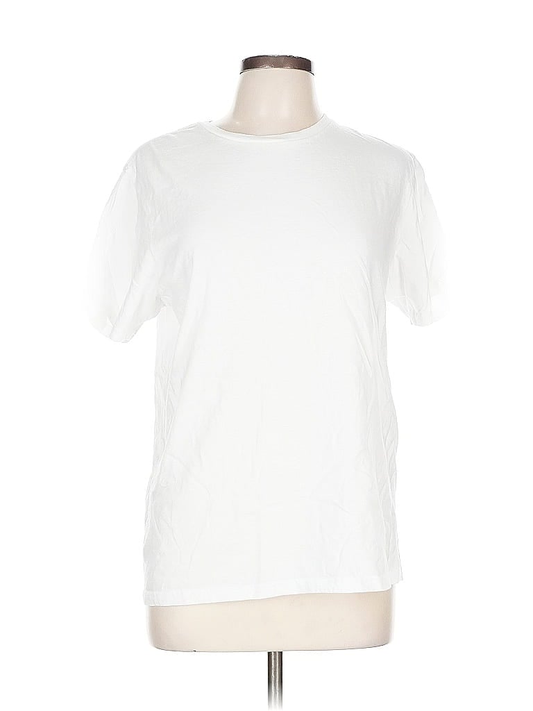 Pre-owned Amazon Essentials Short Sleeve T-shirt In White