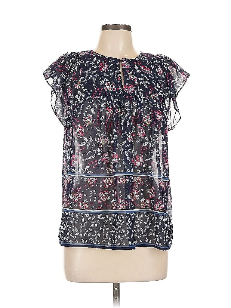 Click to view more detailed imagery on our partner's website Pre-owned Gap Short Sleeve Blouse In Blue