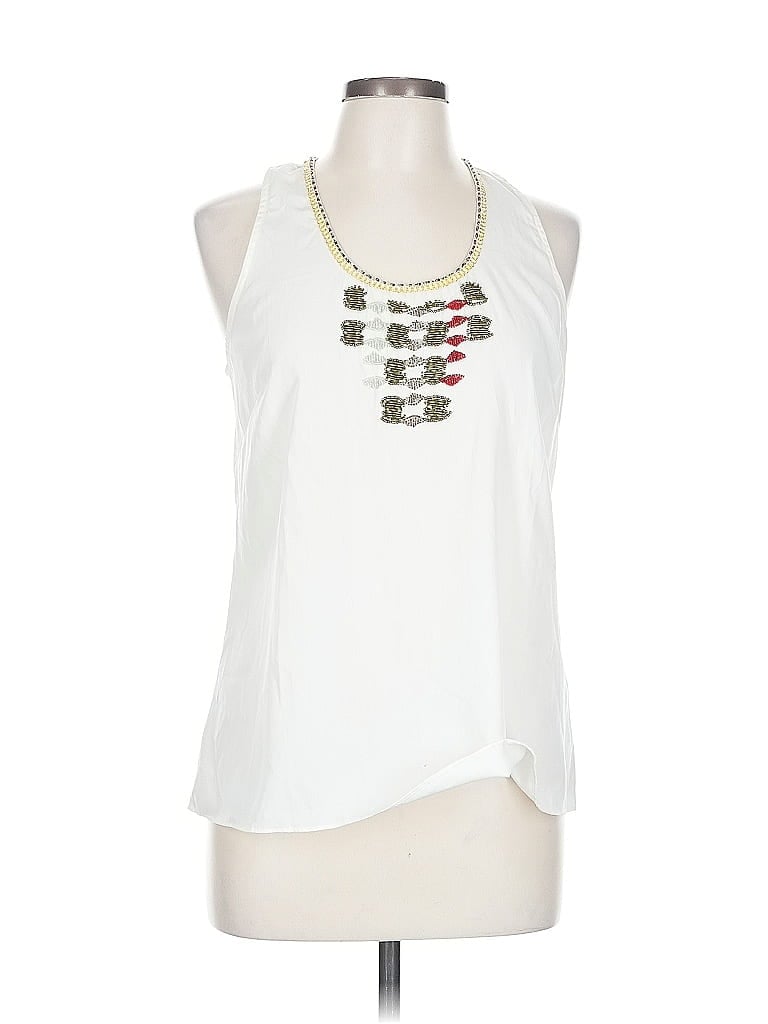 Pre-owned Staring At Stars Sleeveless Blouse In White