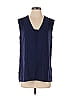 Derek Lam Collective 100% Polyester Blue Sleeveless Blouse Size EU (IT) 40 / US 4 - photo 1