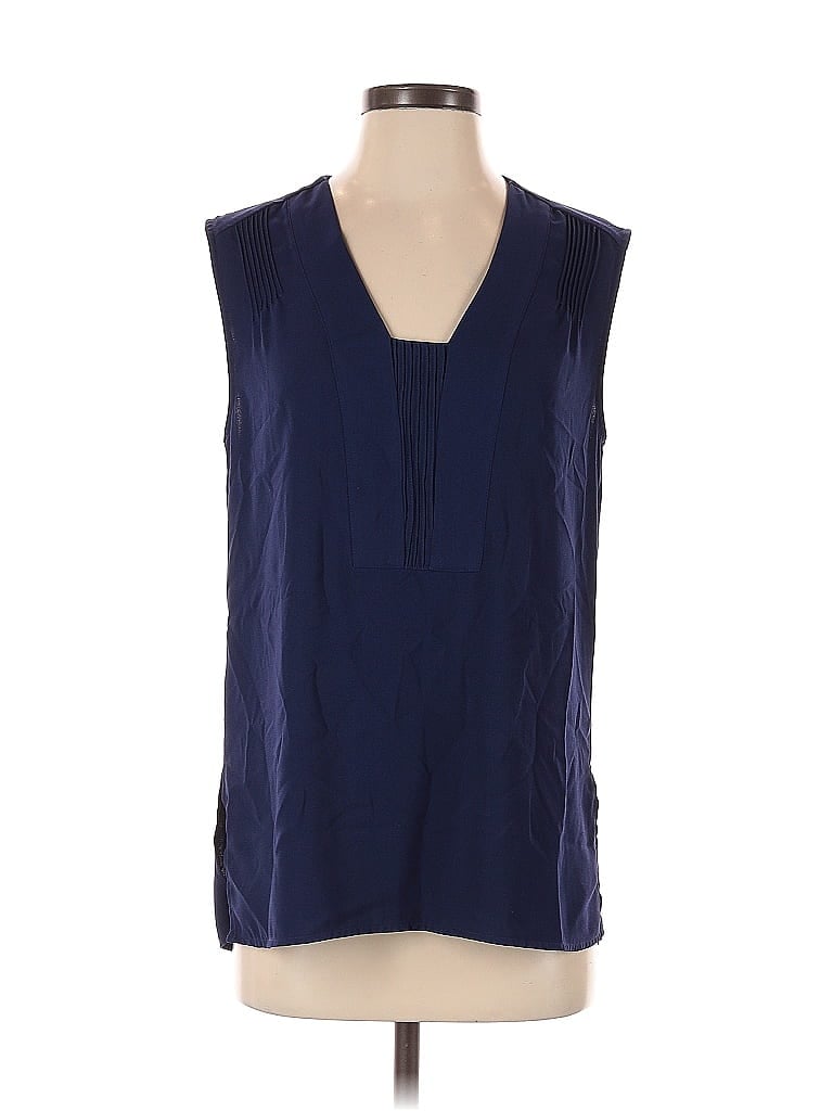 Pre-owned Derek Lam Collective Sleeveless Blouse In Blue