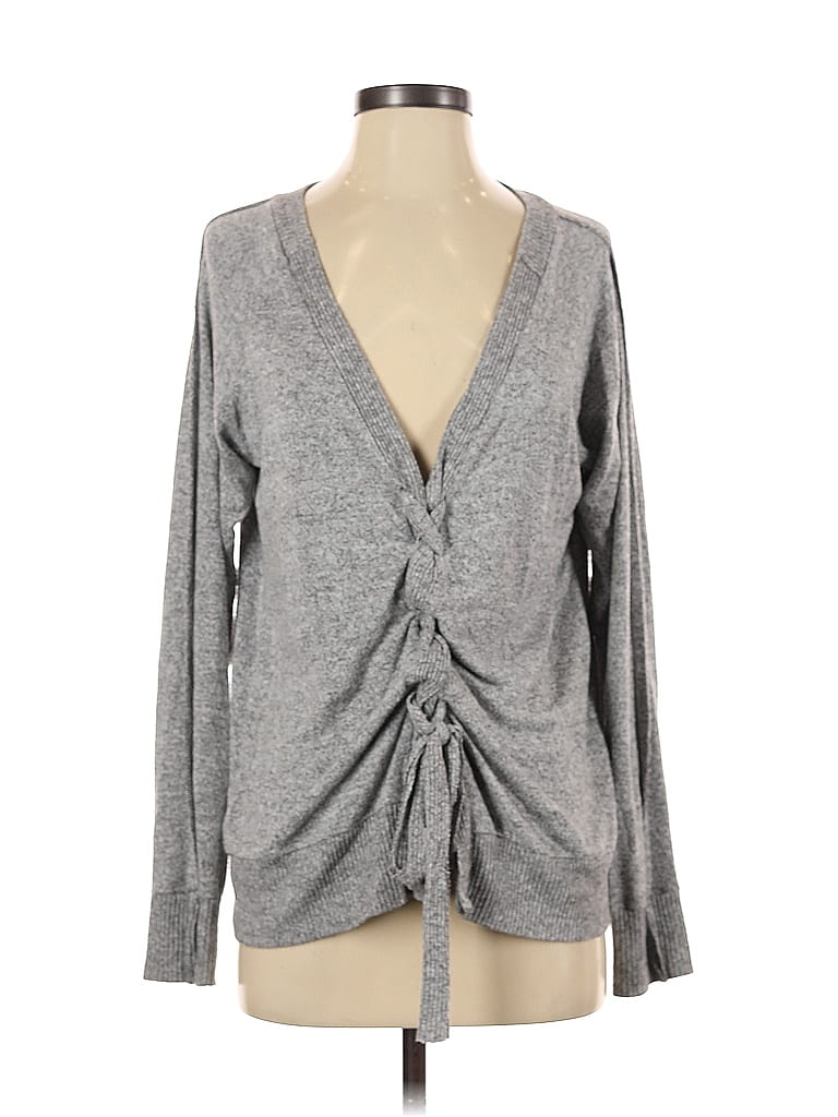 Pre-owned Assorted Brands Cardigan Sweater In Gray