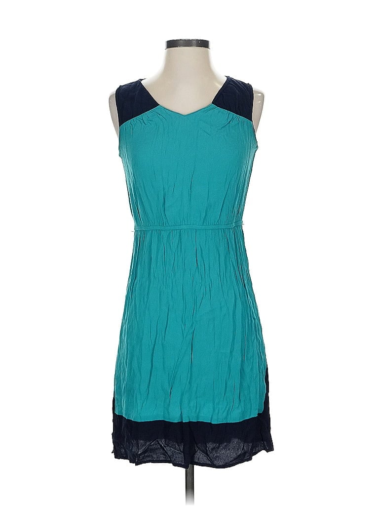 Pre-owned Ann Taylor Loft Outlet Casual Dress In Blue