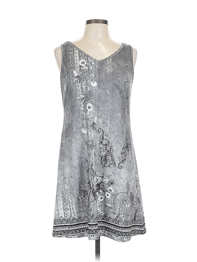 Pre-owned Unbranded Casual Dress In Silver