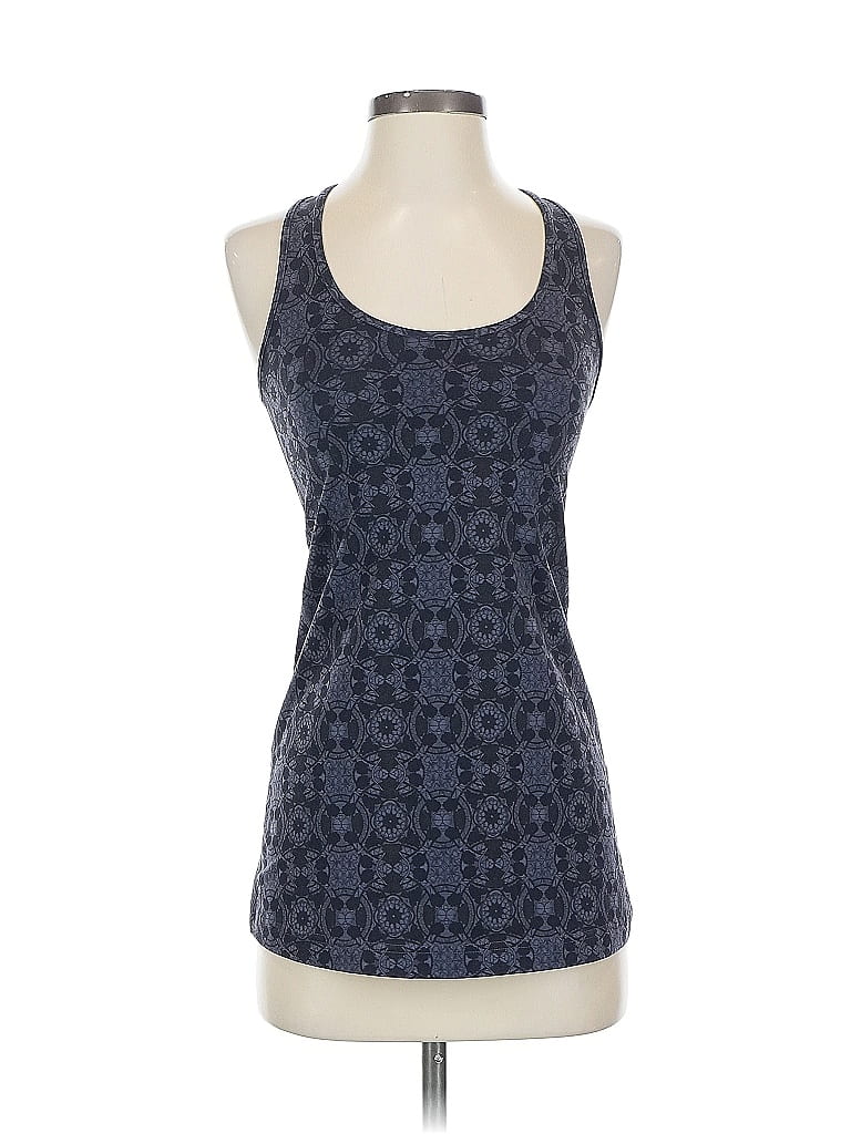 Pre-owned Lululemon Athletica Tank Top Blue Halter Neckline Tops