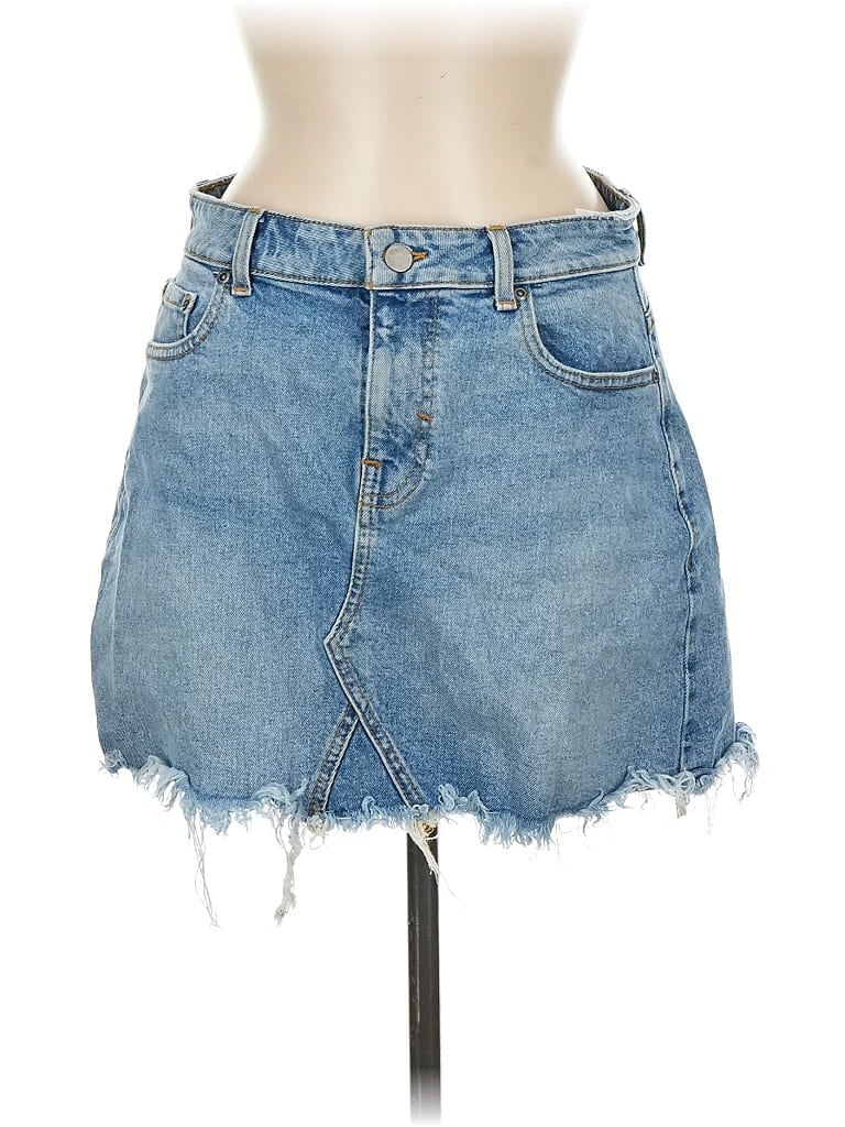 Pre-owned Lulus Denim Skirt In Blue
