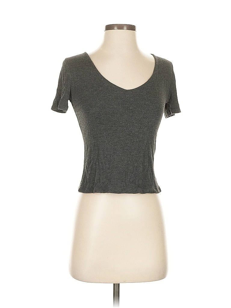 Pre-owned Assorted Brands Short Sleeve T-shirt In Silver