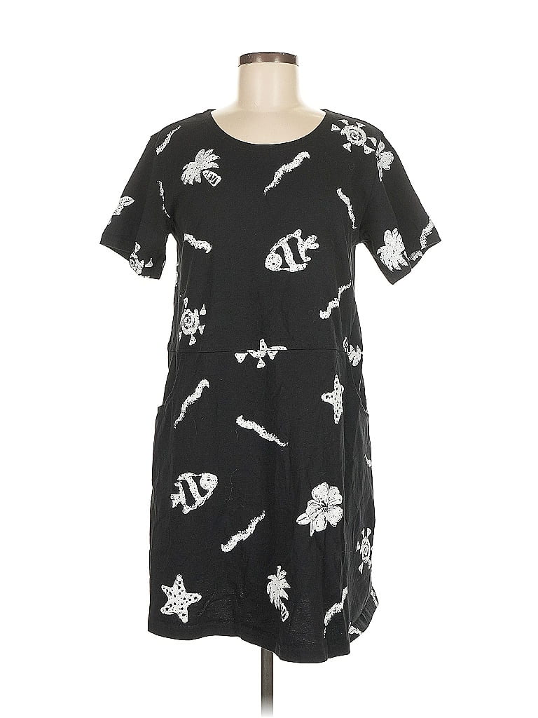 Pre-owned Assorted Brands Casual Dress In Black