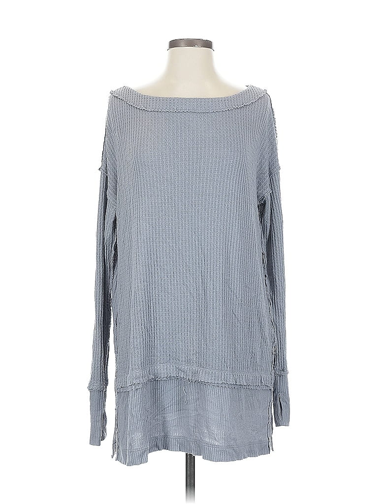 Pre-owned We The Free Pullover Sweater In Gray