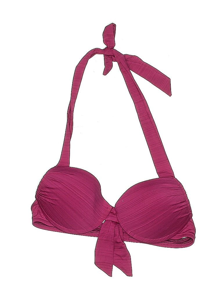 Pre-owned Mossimo Swimsuit Top Burgundy Swimwear