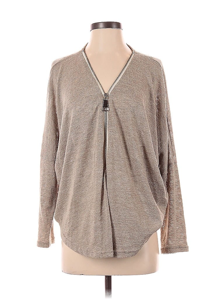 Pre-owned Assorted Brands Cardigan Sweater In Brown