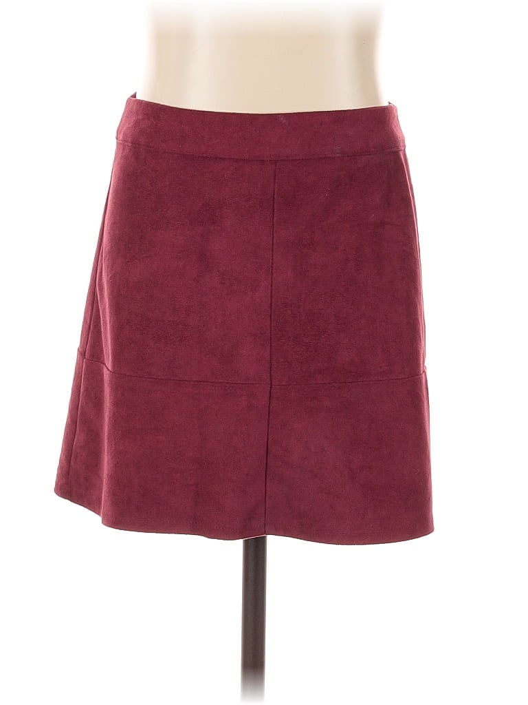 Pre-owned Lulus Casual Skirt In Burgundy