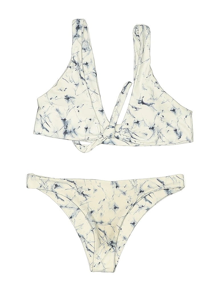 ZAFUL Pre-owned Two Piece Swimsuit In White