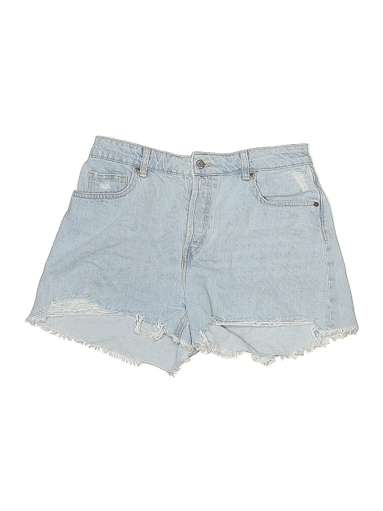 H&M Pre-owned Denim Shorts In Blue