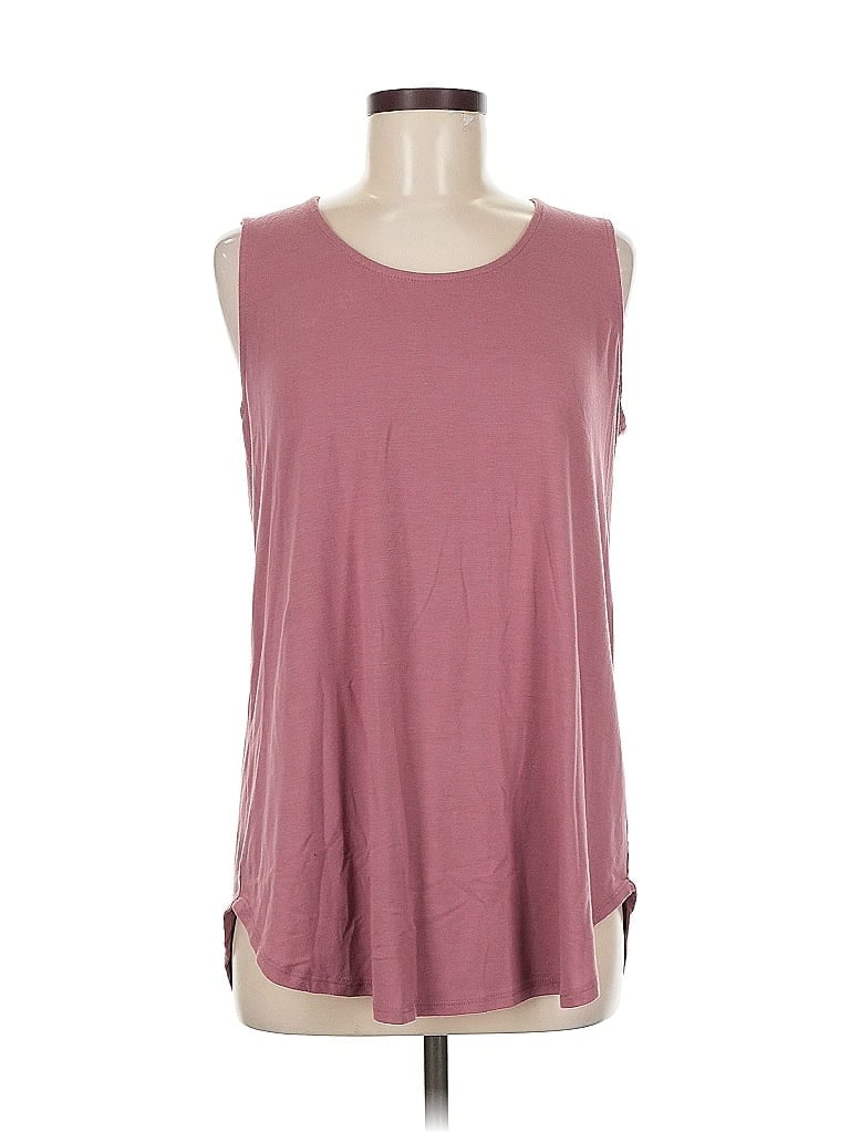 Pre-owned Assorted Brands Sleeveless T-shirt In Burgundy