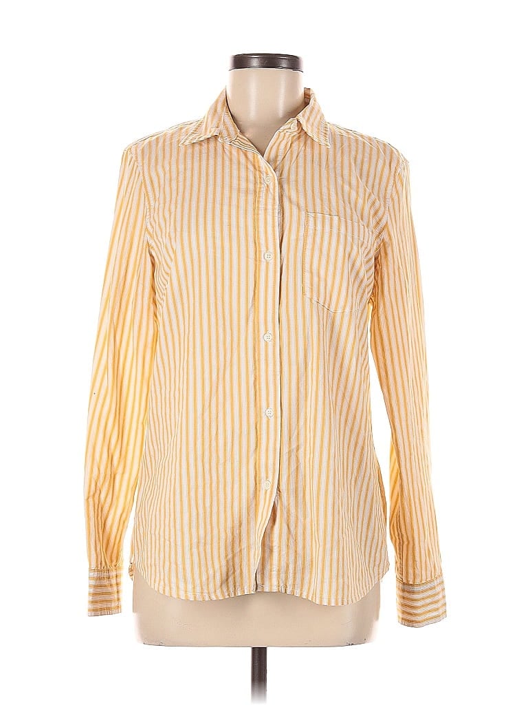 Click to view more detailed imagery on our partner's website Pre-owned Gap Long Sleeve Blouse In Yellow