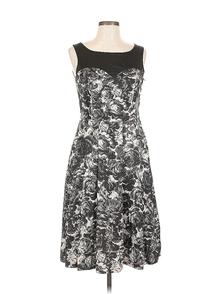 Pre-owned H&m Cocktail Dress In Gray