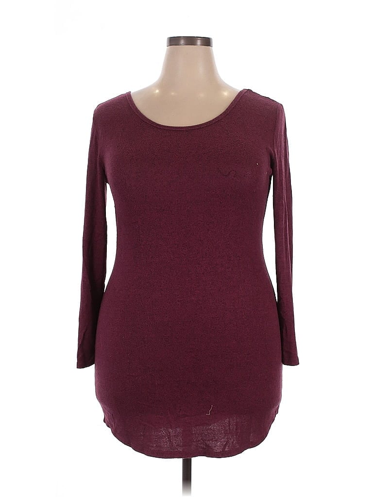 Pre-owned No Boundaries Casual Dress In Burgundy