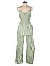 Sincerely Jules 100% Rayon Checkered-gingham Green Jumpsuit Size XS - photo 1
