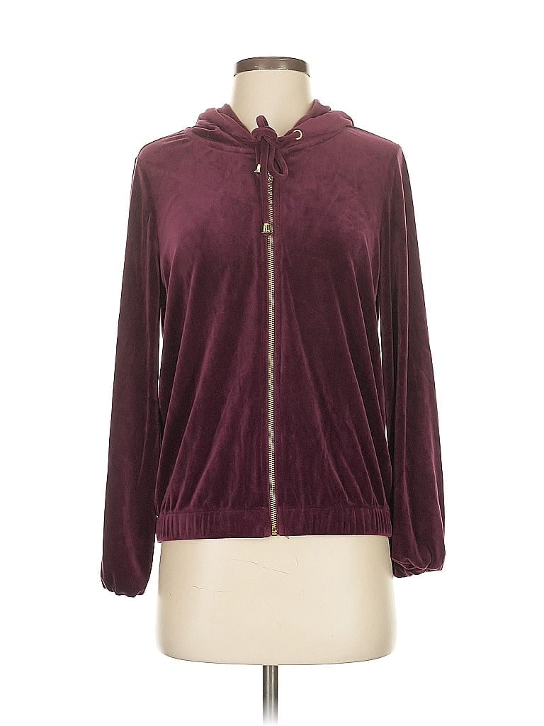 CABLE & GAUGE Pre-owned Zip Up Hoodie In Burgundy