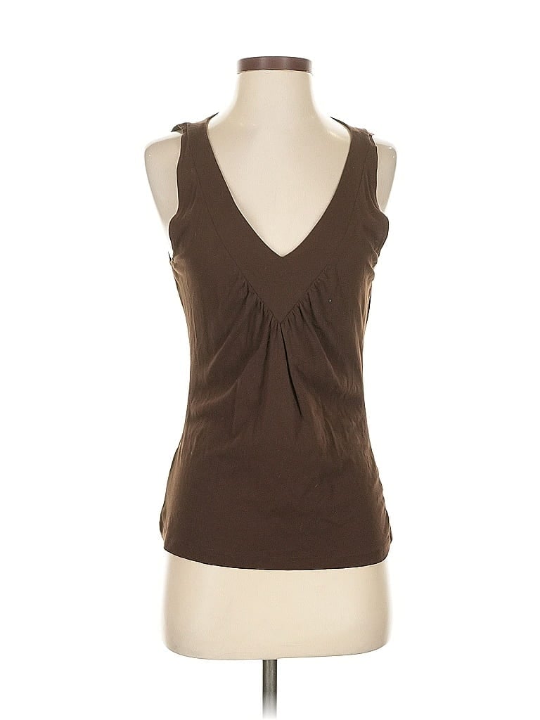 Pre-owned Ann Taylor Loft Sleeveless T-shirt In Brown