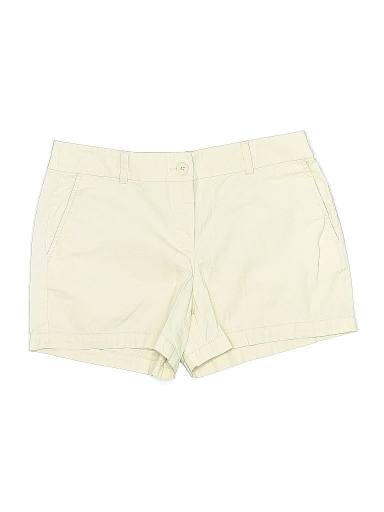 Pre-owned Ann Taylor Loft Outlet Khaki Shorts In White
