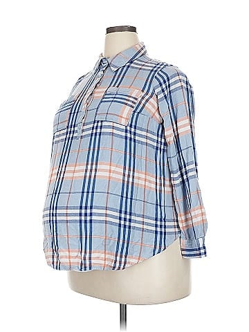 Isabel Maternity 3/4 Sleeve Button-Down Shirt (view 1)