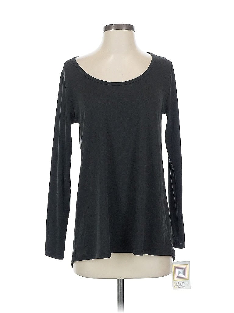 LULAROE Pre-owned Long Sleeve Top Black Scoop Neck Tops