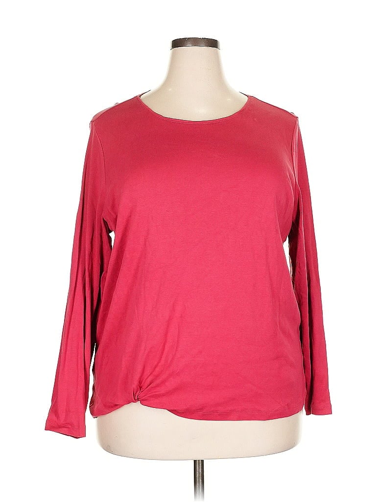 Pre-owned Cj Banks 3/4 Sleeve T-shirt In Red