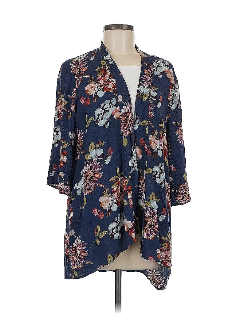 Pre-owned Pink Clover Cardigan Sweater In Blue