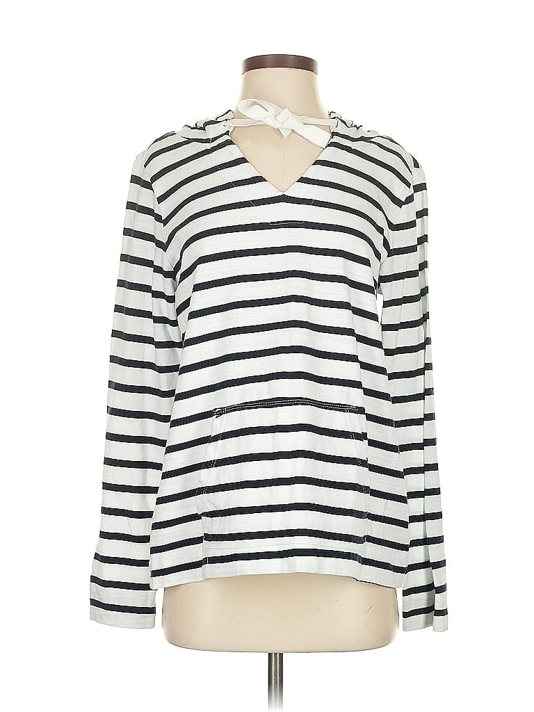 Pre-owned Ann Taylor Loft Pullover Sweater In White