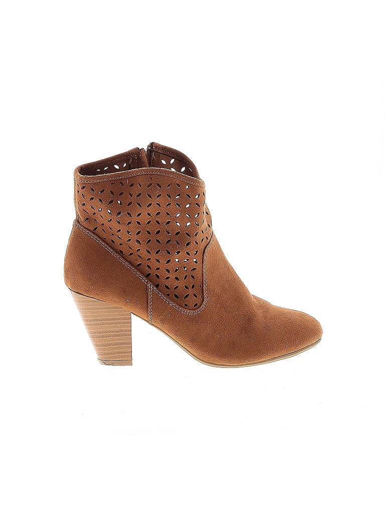 Pre-owned Cato Ankle Boots In Brown