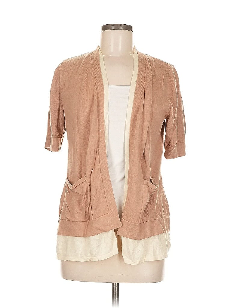 Pre-owned Isaac Mizrahi Live Cardigan Sweater In Brown