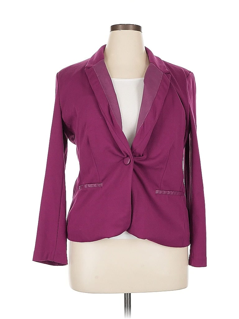 Pre-owned Elementz Blazer Jacket In Purple
