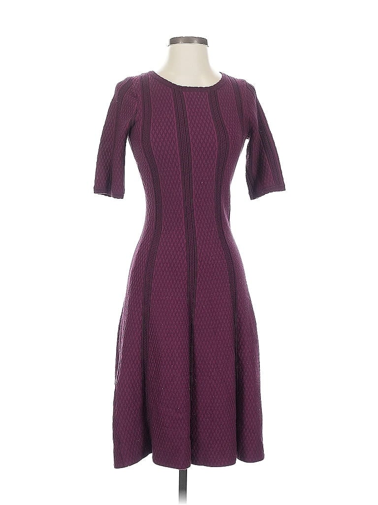 Pre-owned Dressbarn Cocktail Dress In Burgundy