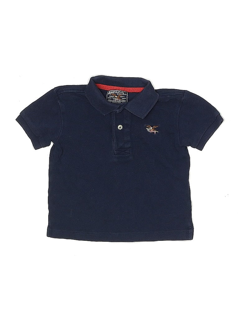 Pre-owned American Living Babies' Short Sleeve Polo Shirt In Blue