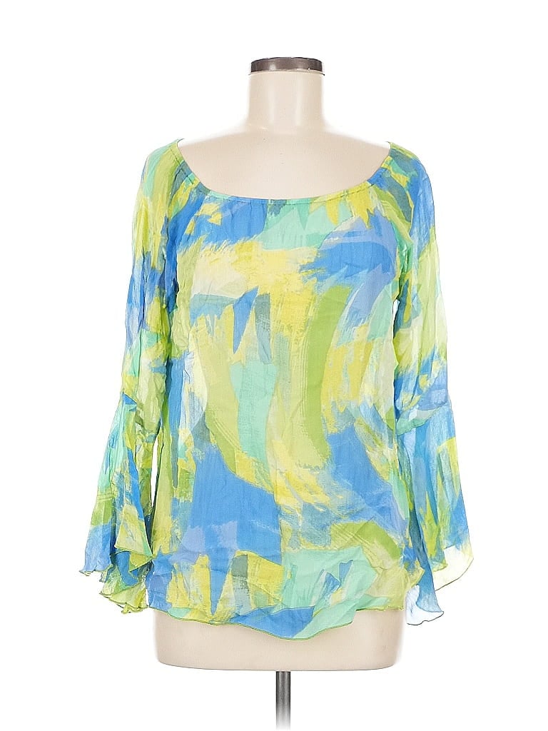 PARSLEY & SAGE Pre-owned 3/4 Sleeve Blouse In Blue