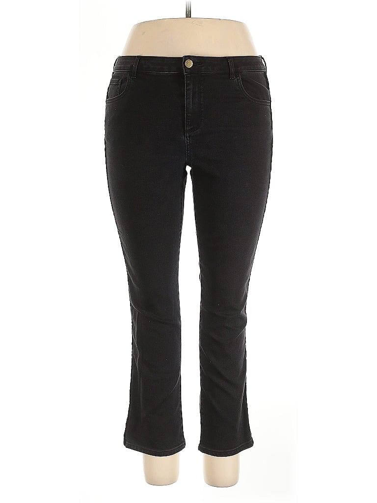 Pre-owned Logo By Lori Goldstein Jeans In Black