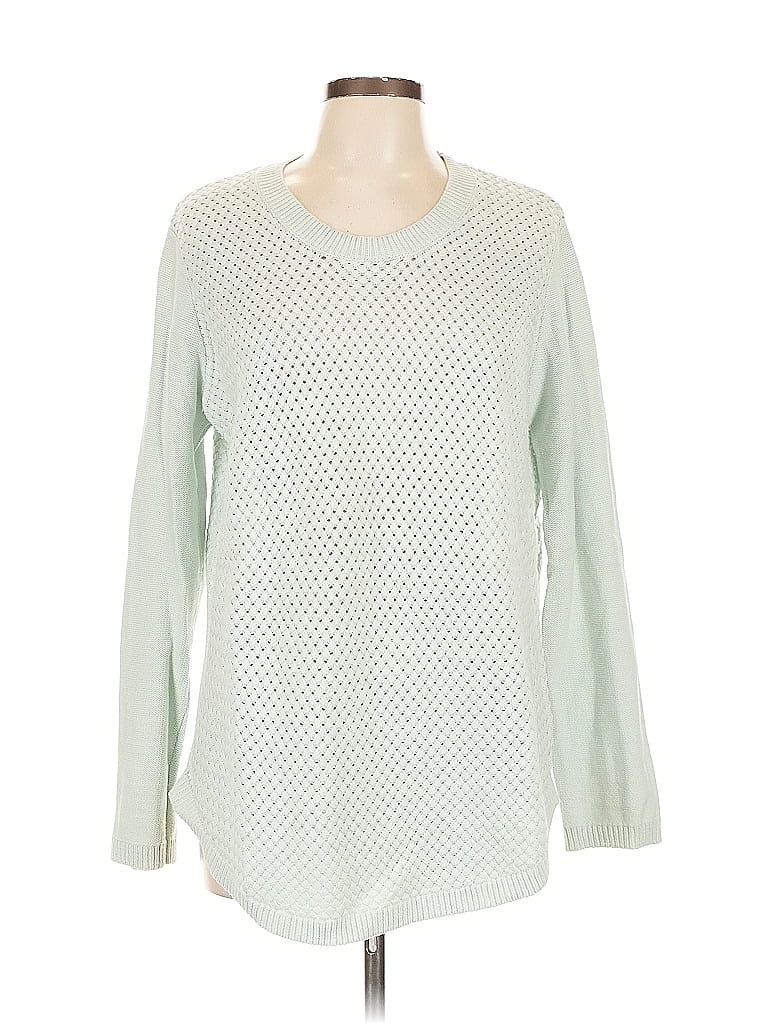Pre-owned Honey Punch Pullover Sweater In Green