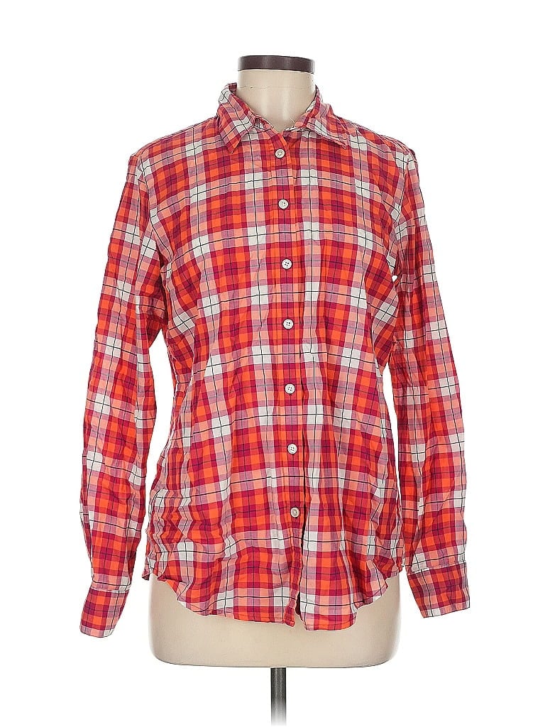 BANANA REPUBLIC Pre-owned Long Sleeve Button Down Shirt In Red
