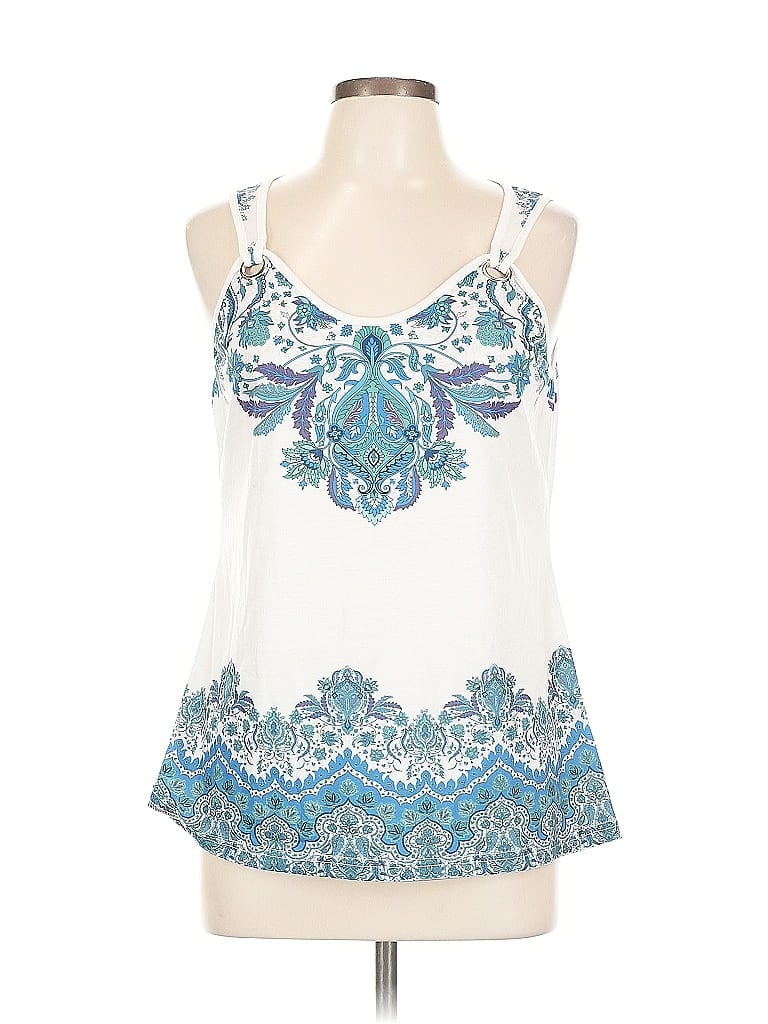 Pre-owned Unbranded Sleeveless Blouse In White