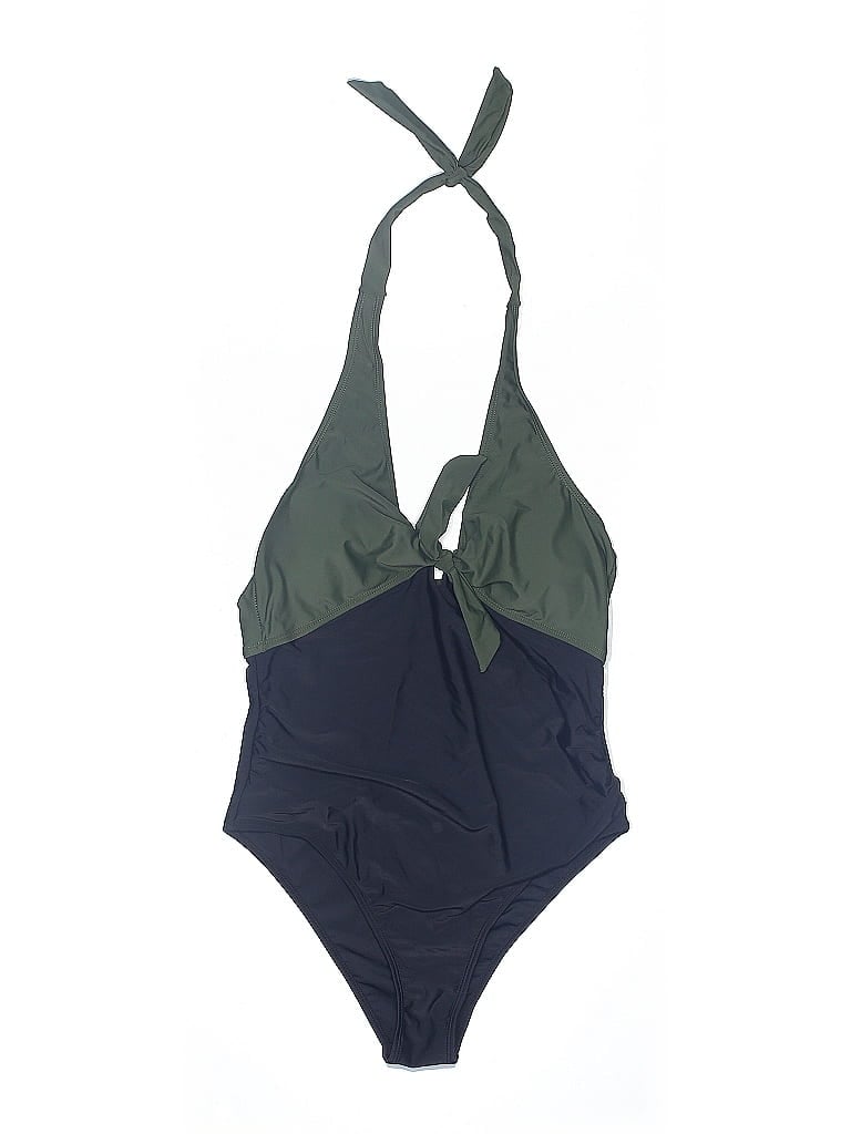 Pre-owned Unbranded One Piece Swimsuit In Green