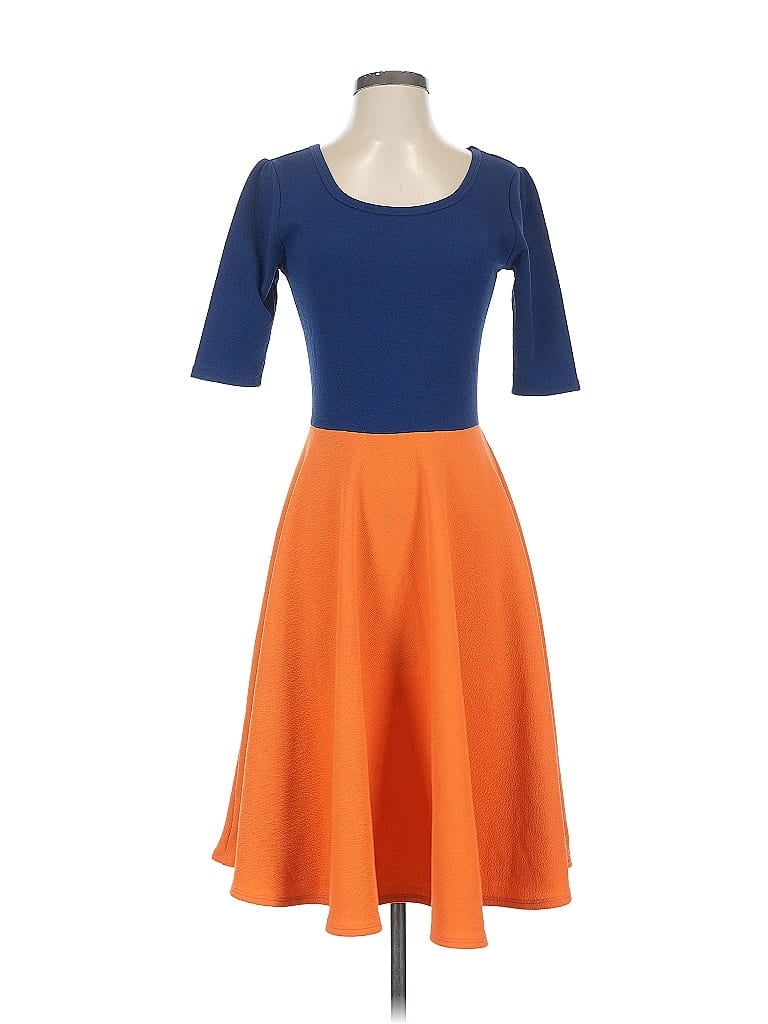 Pre-owned Assorted Brands Cocktail Dress In Orange