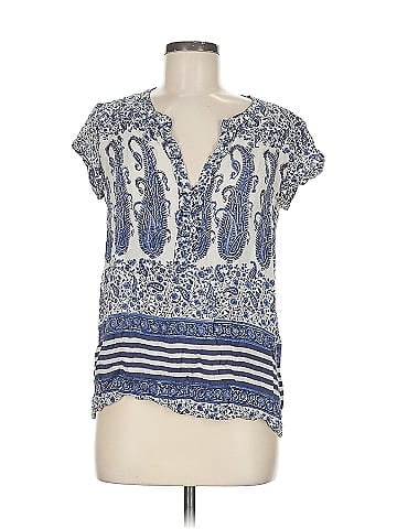 Calypso St. Barth Short Sleeve Silk Top (view 1)