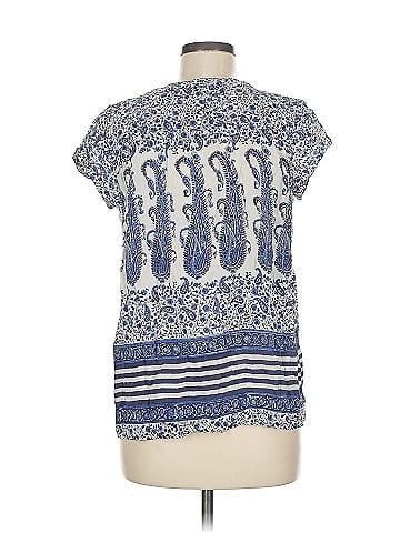 Calypso St. Barth Short Sleeve Silk Top (view 2)